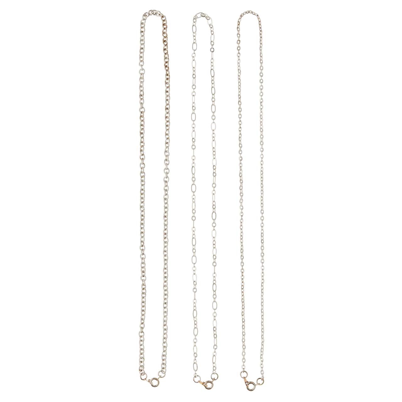 12 Pack: 18" Silver-Plated Chain by Bead Landing™